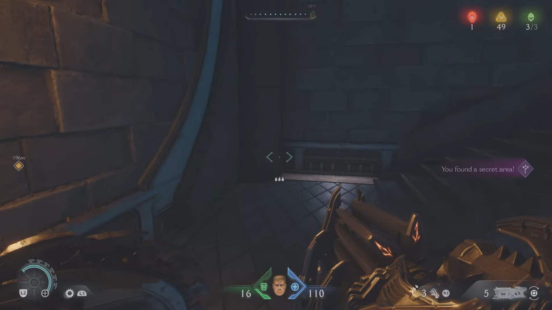 Locating one of the secrets inside the Sentinel Barracks (Image via Sportskeeda Gaming/Bethesda Softworks)